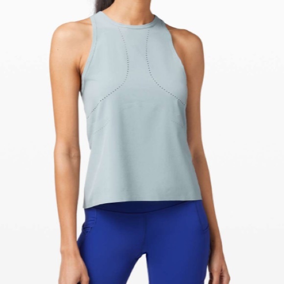 lululemon athletica Tops - Lululemon Find Your Pace Tank
Blue Cast Reflective